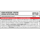 GENIUS NUTRITION CREATINE WITH Creapure® 300g / 100 Serv​